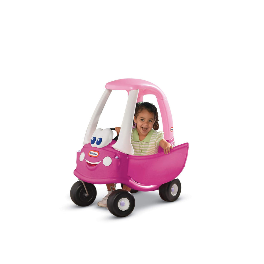 Little Tikes Princess Cozy Coupe Ride-On Toy - Toddler Car Push and Buggy Includes Working Doors, Steering Wheel, Horn, Gas Cap, Ignition Switch - For Boys and Girls Active Play , Pink