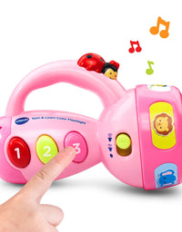 VTech Spin and Learn Color Flashlight Amazon Exclusive, Pink
