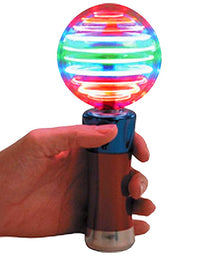 ArtCreativity 7.5 Inch Light Up Magic Ball Toy Wand for Kids - Flashing LED Wand for Boys and Girls - Thrilling Spinning Light Show - Batteries Included - Fun Gift or Birthday Party Favor

