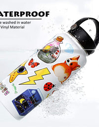 ANERZA 100 PCS Stickers Packs, Cute Vsco Aesthetic Vinyl Stickers for Hydroflask Water Bottles Laptop Skateboard, Waterproof Sticker for Kids Toddler, Christmas Stocking Stuffers Bulk, Teen Girl Gifts
