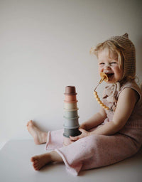 mushie Stacking Cups Toy | Made in Denmark (Original)
