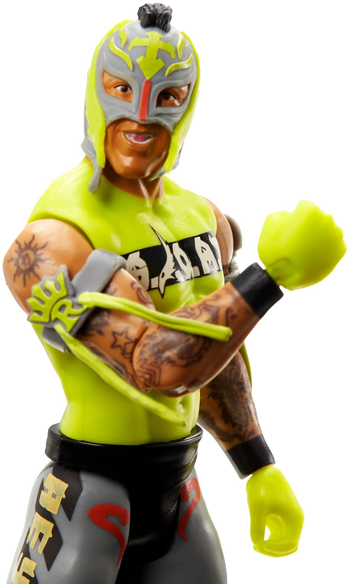 WWE Rey Mysterio Action Figure Series 124 Action Figure Posable 6 in Collectible for Ages 6 Years Old and Up