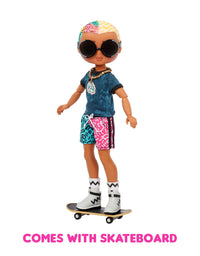 LOL Surprise OMG Guys Fashion Doll Cool Lev with 20 Surprises, Poseable, Including Skateboard, Outfit & Accessories Playset - Gift for Kids & Collectors, Toys for Girls Boys Ages 4 5 6 7+ Years Old
