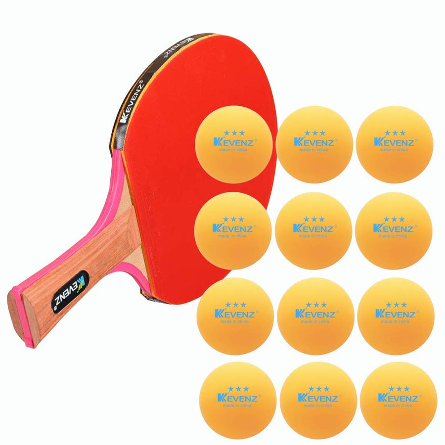 KEVENZ 60-Pack 3 Star Ping Pong Balls,Advanced Table Tennis Ball,Bulk Outdoor Ping Pong Balls (Orange, White)