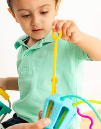 MOBI ZIPPEE - Activity Toy for Sensory Development for Toddlers - Designed by Parents and Reviewed by Doctor's - BPA and Phthalate Free - Made with Food Grade Silicone - for Boys or Girls
