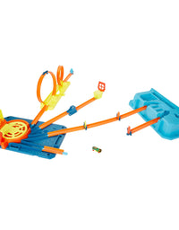 Hot Wheels Track Builder Unlimited Rapid Launch Builder Box, All-In-One Building & Stunting Kit with Track Pieces & Accessories & Storage Container, Gift for Kids 6 Years & Up
