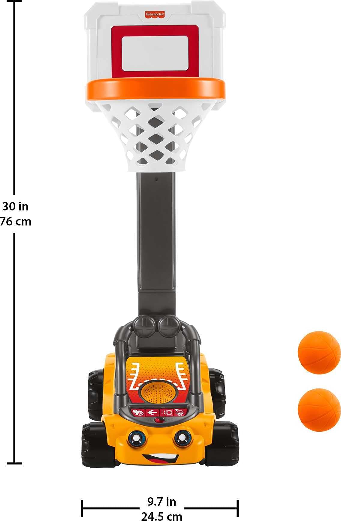 Fisher-Price B.B. Hoopster, Motorized Electronic Basketball Toy with Lights, Sounds and Game Play for Preschool Kids Ages 3 Years and Older