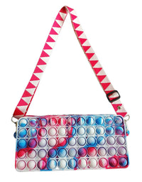 umogy Pop Purse for Girls Women, pop Bag Sensory Pop Fidget Toy Crossbody Body Handbags, Crossbody Small Purse Sensory Toys
