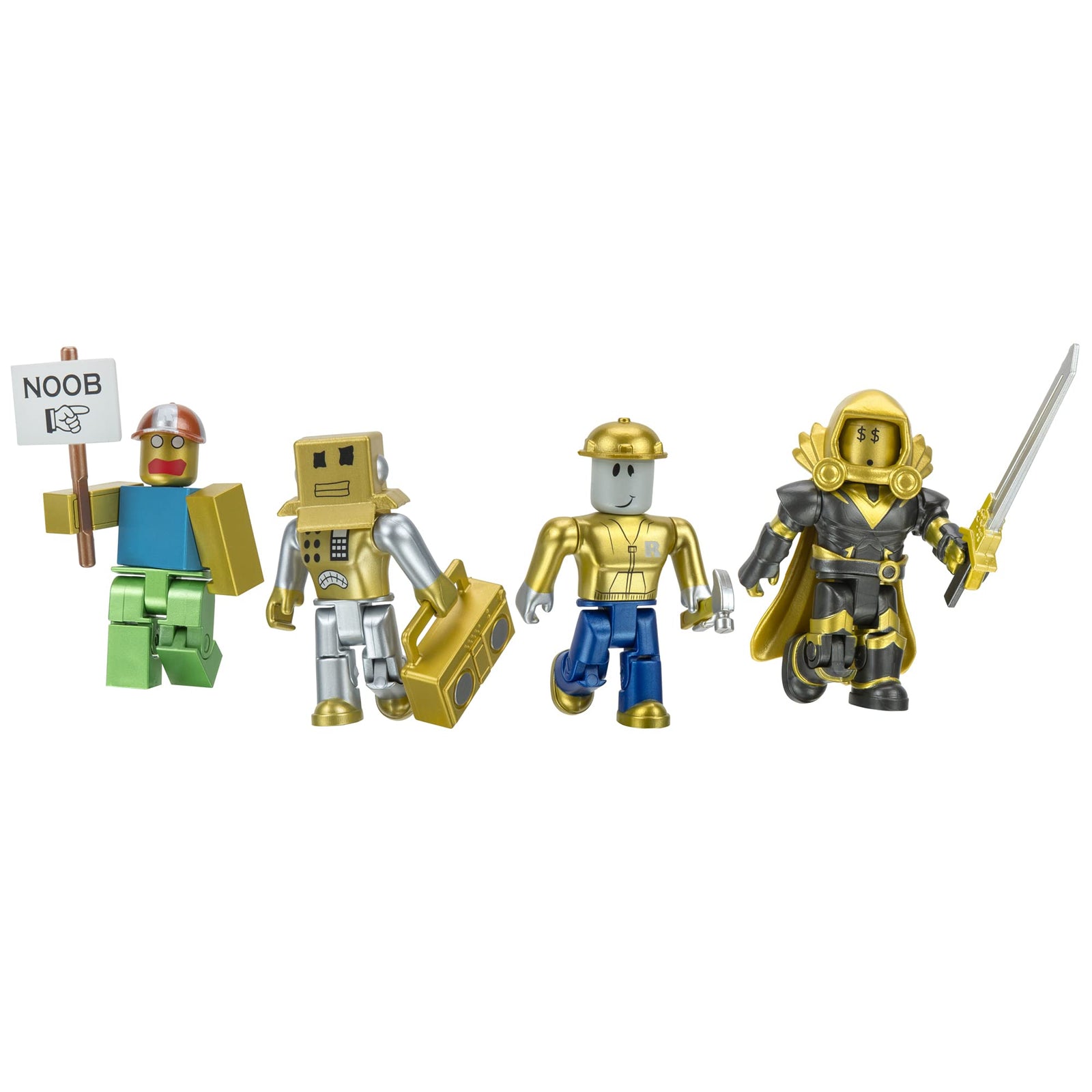 Roblox Action Collection - 15th Anniversary Icons Gold Collector's Set [Includes Exclusive Virtual Item]