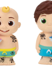 CoComelon Musical Bathtime Playset - Plays Clips of The ‘Bath Song’ - Features 2 Color Change Figures (JJ & Tomtom), 2 Toy Bath Squirters, Cleaning Cloth – Toys for Kids, Toddlers, and Preschoolers
