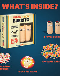 Throw Throw Burrito by Exploding Kittens - A Dodgeball Card Game - Family-Friendly Party Games - Card Games for Adults, Teens & Kids - 2-6 Players
