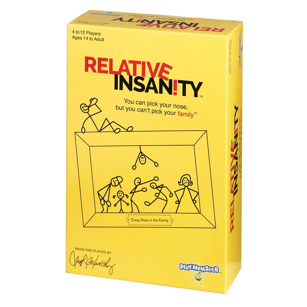 Relative Insanity -- Hilarious Party Game -- From Comedian Jeff Foxworthy -- Ages 14+ -- 4+ Players