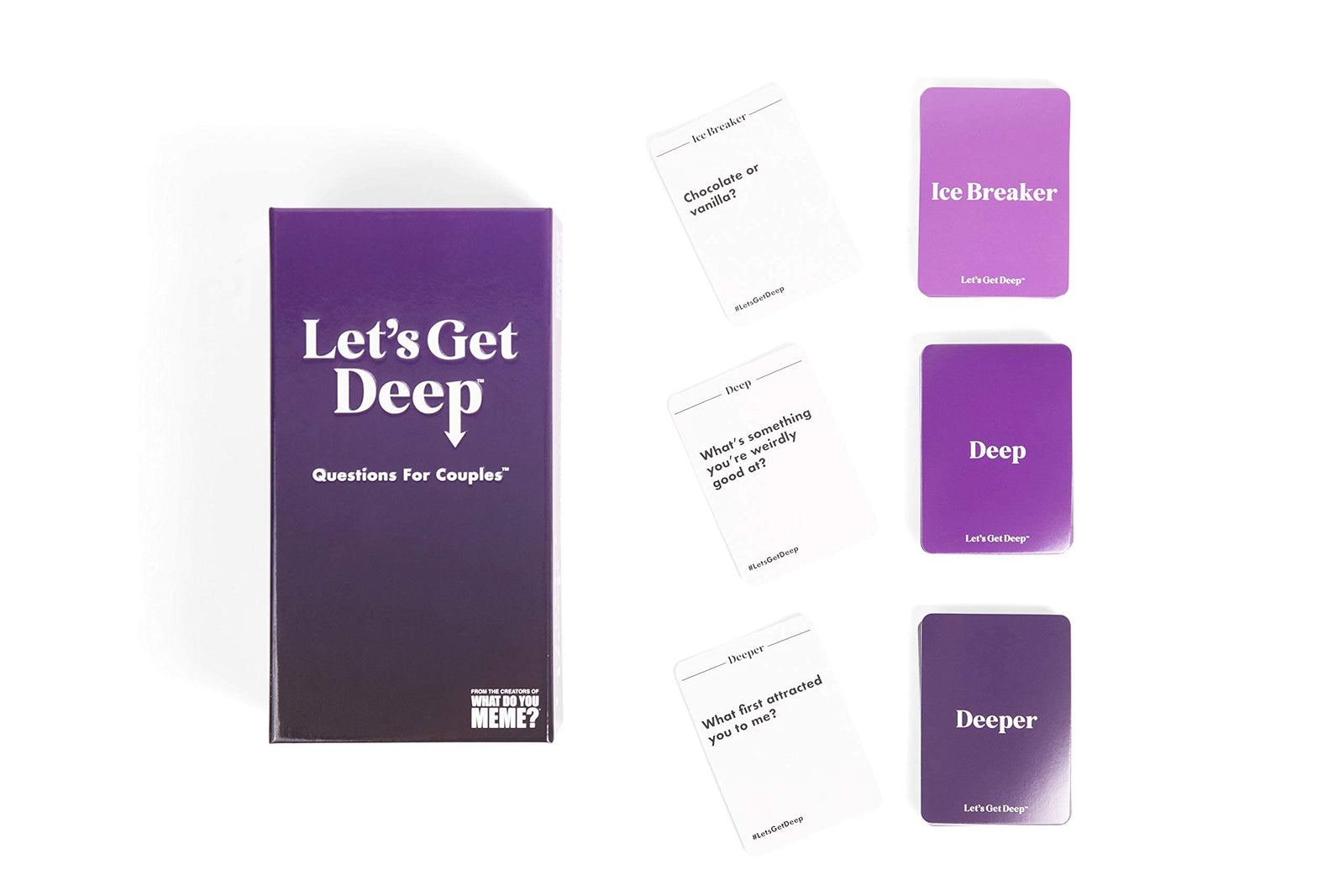 Let's Get Deep - The Relationship Game Full of Questions for Couples - by What Do You Meme?