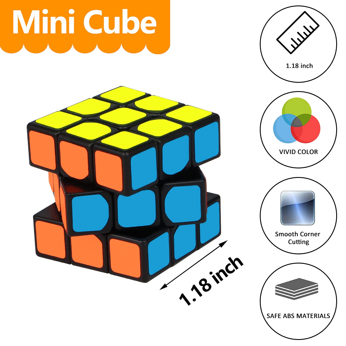Mini Cube Puzzle Party Favors for Kids, Libay 20 Pack Magic Cube Party Puzzle Game Toys Classroom Rewards and School Prize for Students, Stress Relief Toys Giveaway Goody Bag Filler Birthday Gift
