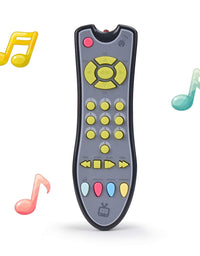 TuiVeSafu Kids Musical TV Remote Control Toy with Light and Sound, Early Education Learning Remote Toy for 6 Months+ Toddlers Boys or Girls
