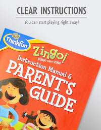 ThinkFun Zingo Bingo Award Winning Preschool Game for Pre-Readers and Early Readers Age 4 and Up - One of the Most Popular Board Games for Boys and Girls and their Parents, Amazon Exclusive Version
