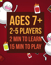 Exploding Kittens - A Russian Roulette Card Game, Easy Family-Friendly Party Games - Card Games for Adults, Teens & Kids - 2-5 Players
