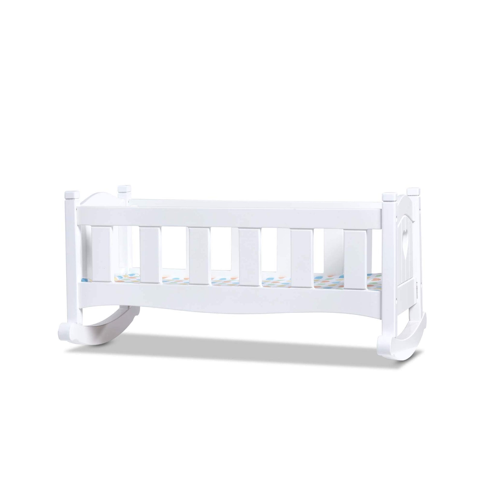 Melissa & Doug Mine to Love Wooden Play Cradle for Dolls, Stuffed Animals - White