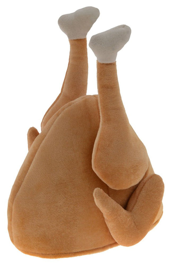 Kangaroo Plush Thanksgiving Day Roasted Turkey Hat Tan