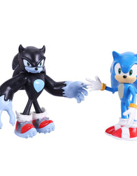 Max Fun Sonic The Hedgehog Action Figures with Movable Joint Playsets Toys, 4.7'' Tall Cake Toppers Kids Gift (Pack of 5)
