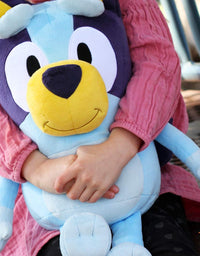 Bluey 18" Stuffed Animal - Playtime & Naptime Companion, Jumbo Size, Soft Deluxe Materials - Huggable Cuddles Best Friend (13010)

