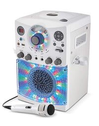 Singing Machine Karaoke Machine, White (SML385BTW)
