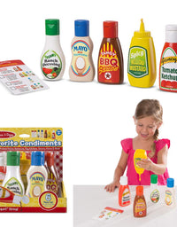 Melissa & Doug 5-Piece Favorite Condiments Play Food Set
