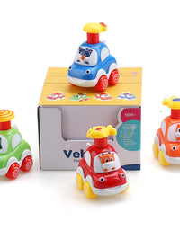 Baby Toy Cars for 1 Year Old Toddler Cartoon Wind up Cars for 2 Year Old Boys Birthday Gift Toys Age 1
