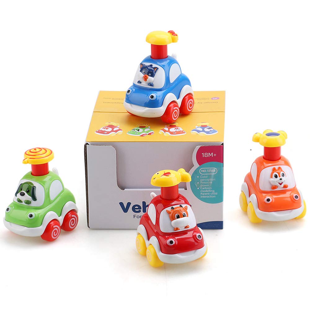 Baby Toy Cars for 1 Year Old Toddler Cartoon Wind up Cars for 2 Year Old Boys Birthday Gift Toys Age 1