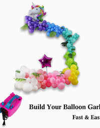 Party Zealot Electric Balloon Inflator with 100 Balloon Ties Air Pump Dual Nozzles Balloons Blower US Standard Plug for Balloon Arch, Balloon Column Stand, and Balloon Decoration
