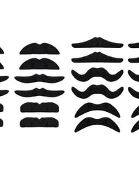 LuckyStar365 24 pcs Novelty Fake Mustaches, Mustache Party Supplies, Self Adhesive Mustaches for Masquerade Party & Performance
