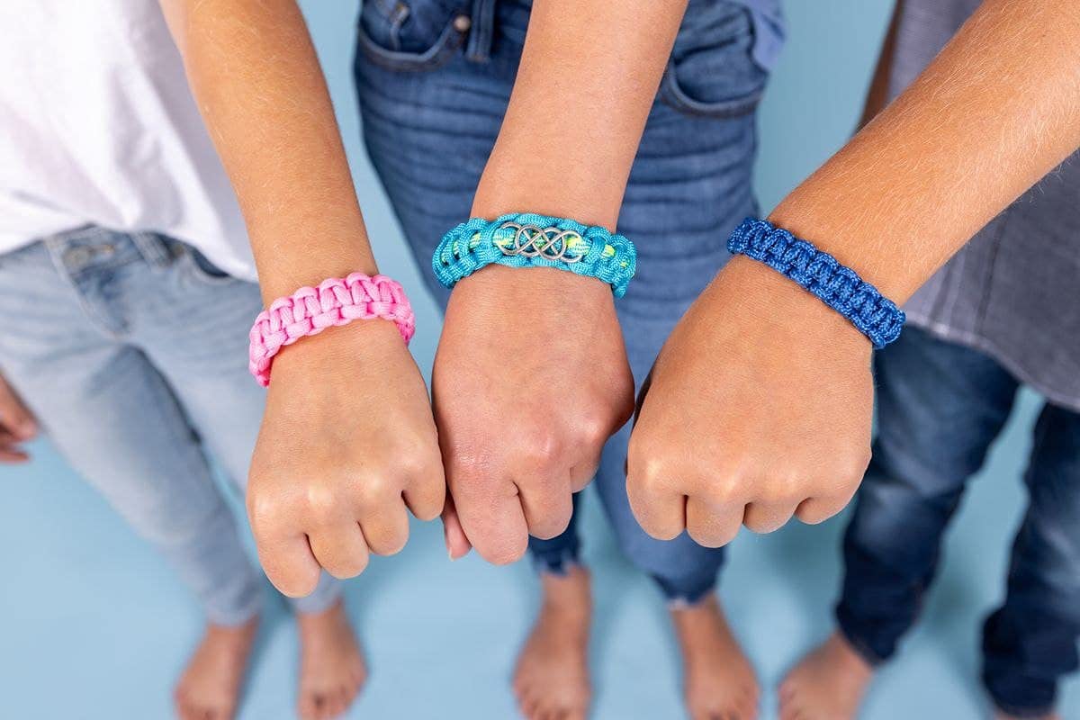 Hapinest Make Your Own Paracord Bracelets with Charms Kit - Arts and Crafts Gifts for Girls Ages 8 9 10 11 12 Years Old and Teens