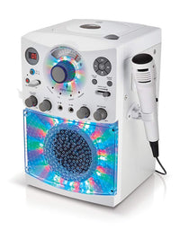 Singing Machine Karaoke Machine, White (SML385BTW)
