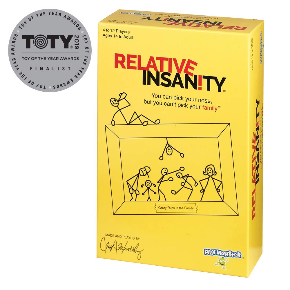 Relative Insanity -- Hilarious Party Game -- From Comedian Jeff Foxworthy -- Ages 14+ -- 4+ Players