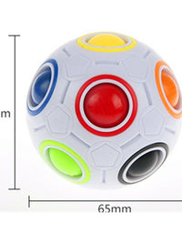 CuberSpeed Rainbow Ball Magic Cube Fidget Toy Puzzle Magic Rainbow Ball Puzzle Fun Fidget
