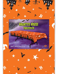 Haunted House Tablecover Party Accessory 54" x 108" (1 count)(1/Pkg)
