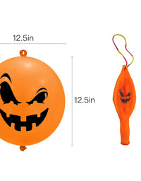 36 PCS Halloween Punch Balloons for Kids Halloween Favors Party Game Decoration Supplies, Halloween Balloons for Halloween Prize Game Rewards, Trick or Treat Toys, School Classroom Game

