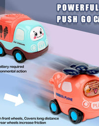Baby Toy Cars for 1 Year Old Boy | 7 Set Push and Go Vehicles Friction Powered Cars Toy with Play Mat/Storage Bag for Toddlers | Early Educational Toys and Birthday Gift for 1 2 3 Years Old Boys Girls
