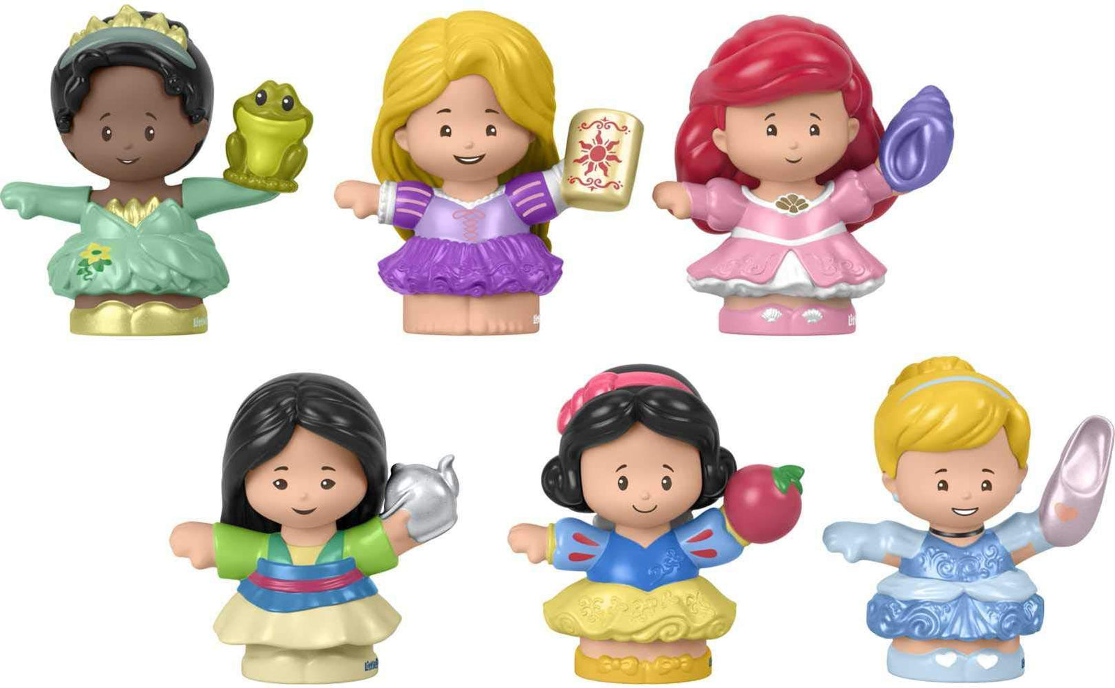 Fisher-Price Disney Princess Gift Set by Little People, 6 Character Figures for Toddlers and Preschool Kids Ages 18 Months to 5 Years
