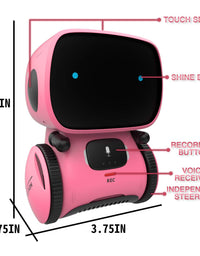 98K Kids Robot Toy, Smart Talking Robots Intelligent Partner and Teacher with Voice Control and Touch Sensor, Singing, Dancing, Repeating, Gift for Boys and Girls of Age 3 and Up
