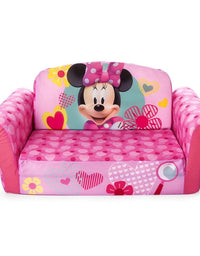 Marshmallow Furniture, Children's 2-in-1 Flip Open Foam Compressed Sofa, Disney’s Mickey Mouse
