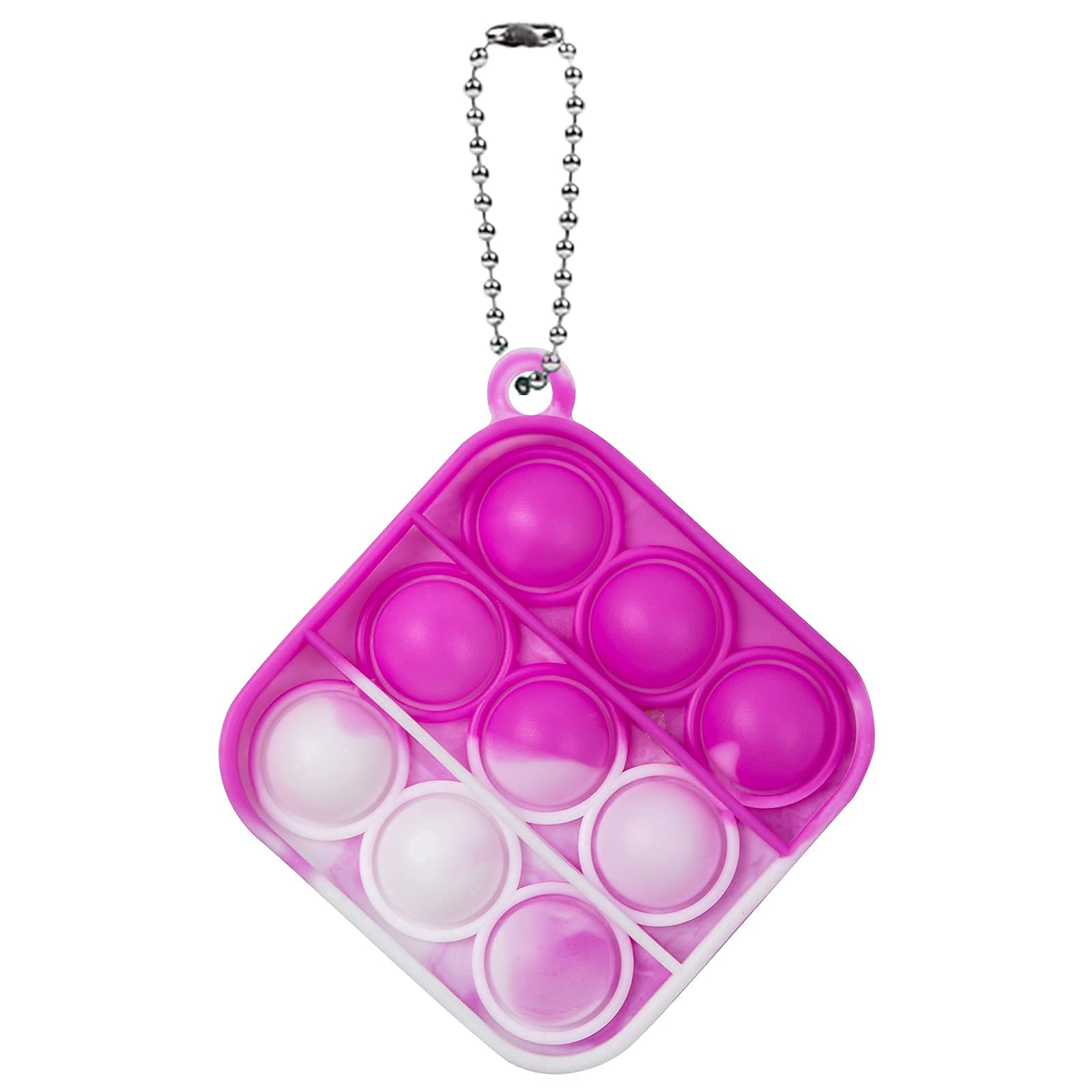 WQFXYZ Simple Fidget Toys Stress Relief Hand Toys, Mini Pop Push it Fidget Toy Keychain for Kids Adults, Mini Pop Push it Bubble Fidget Sensory Toys Office Desk Toy (15pcs-2)
