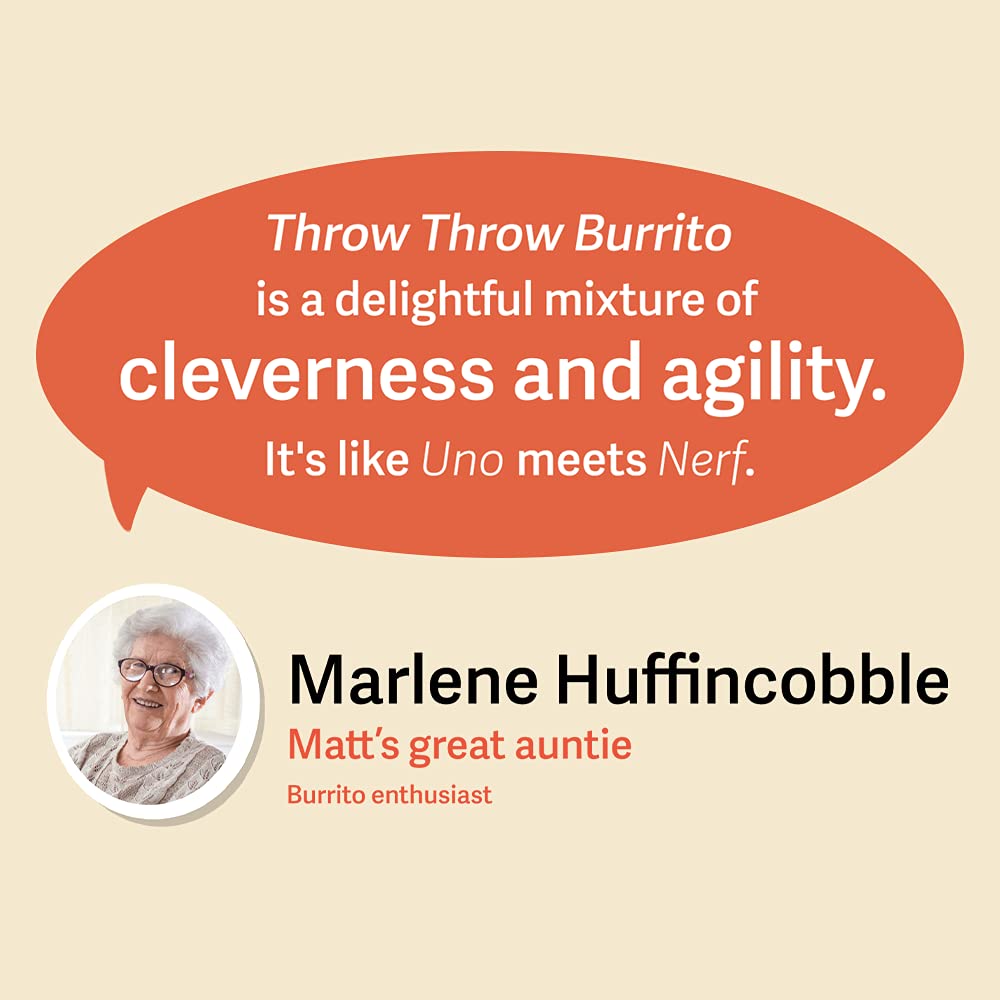 Throw Throw Burrito by Exploding Kittens - A Dodgeball Card Game - Family-Friendly Party Games - Card Games for Adults, Teens & Kids - 2-6 Players