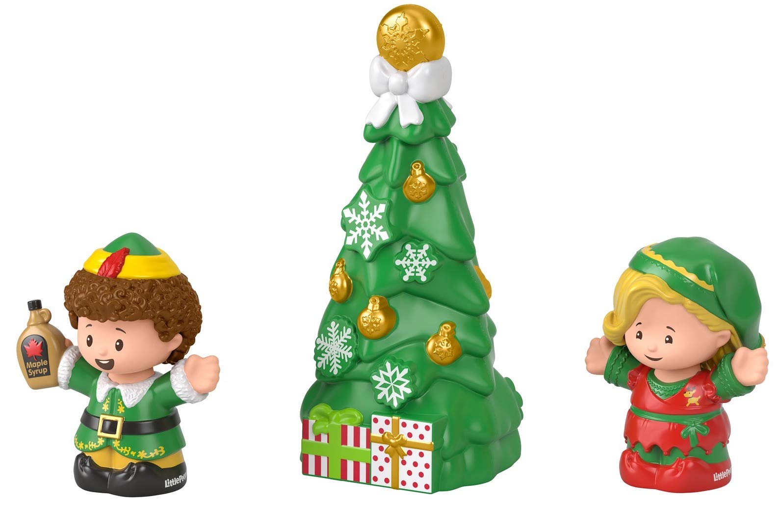 Fisher-Price Little People Collector Elf movie figure set, 3 toys in a gift-ready package for fans ages 1-101 years