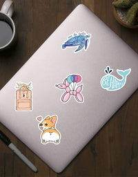 Cool Stickers Decals 106 Pack Random Sticker for Skateboard Helmet Laptop Bicycle Hypebeast Bomb Stickers
