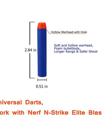 AMOSTING Refill Darts 100PCS Bullets Ammo Pack for Nerf N-Strike Elite Series – Blue
