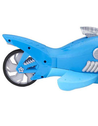 Hot Wheels R/C Supercharged Shark Vehicle, Radio-Controlled Shark that Races on Land & Water, R/C Chomping Mechanism, Dynamic Steering
