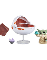 Star Wars The Bounty Collection Grogu’s Hover-Pram Pack The Child Collectible 2.25-Inch-Scale Figure with Accessories, Kids Ages 4 and Up,Multi-Colored,Standard,F2854
