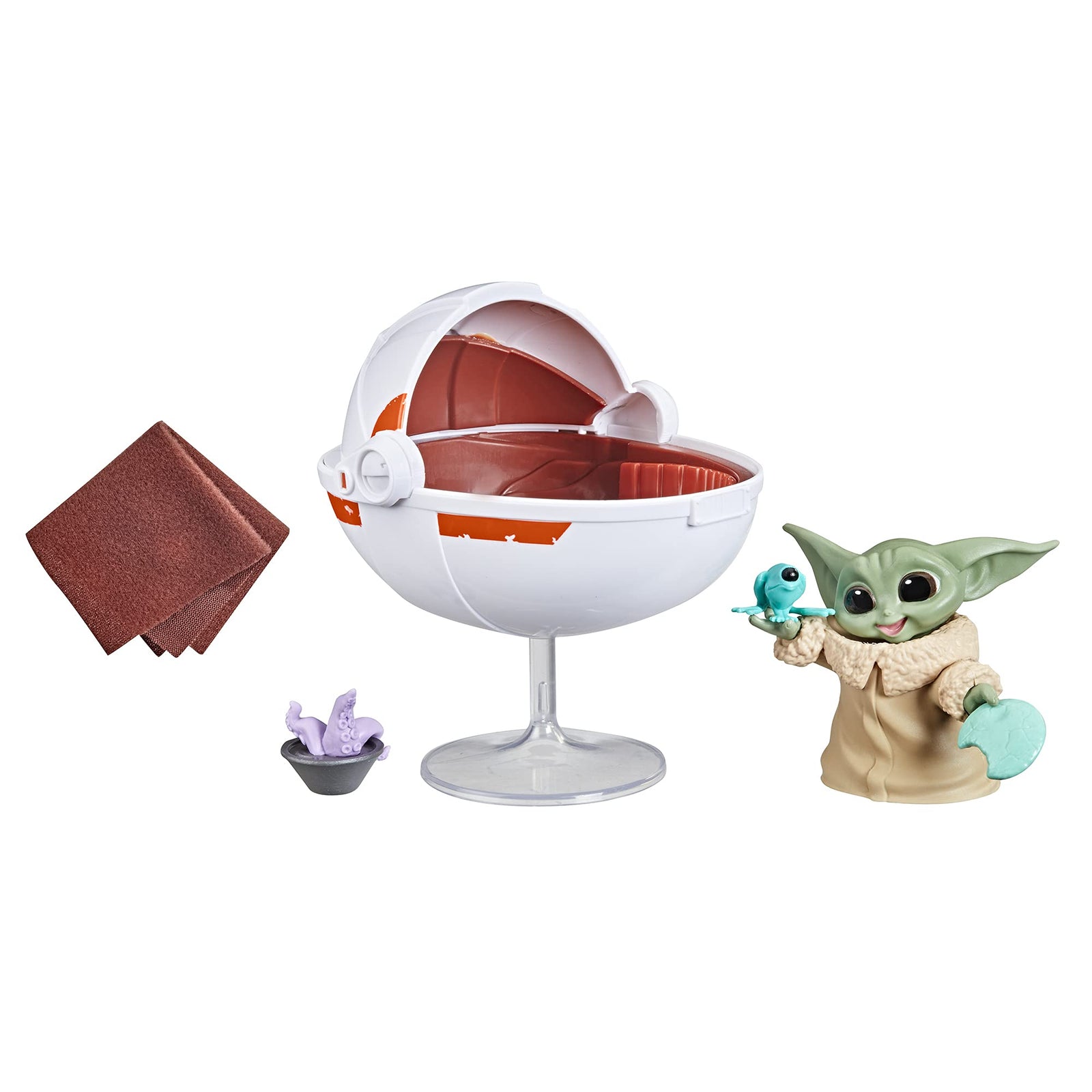 Star Wars The Bounty Collection Grogu’s Hover-Pram Pack The Child Collectible 2.25-Inch-Scale Figure with Accessories, Kids Ages 4 and Up,Multi-Colored,Standard,F2854