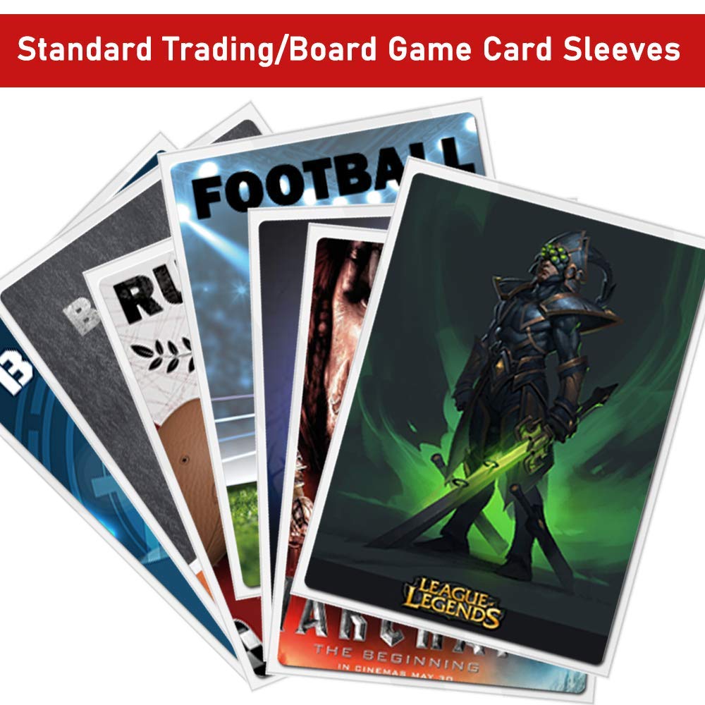 500 Counts Card Sleeves Toploaders for Trading Card, Soft Baseball Card Penny Sleeves Fit for Stardard Cards, Football Card, Sports Cards, MTG, Yugioh